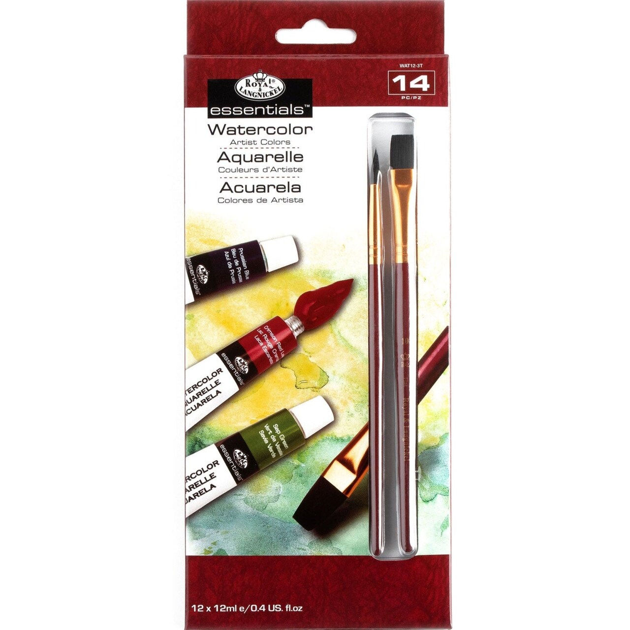 WAT Series | Watercolor Paint Packs with Brushes - 12 ml